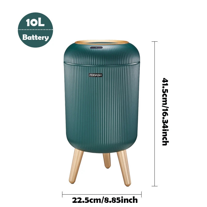 AUTOMATIC TRASH CAN WITH LID