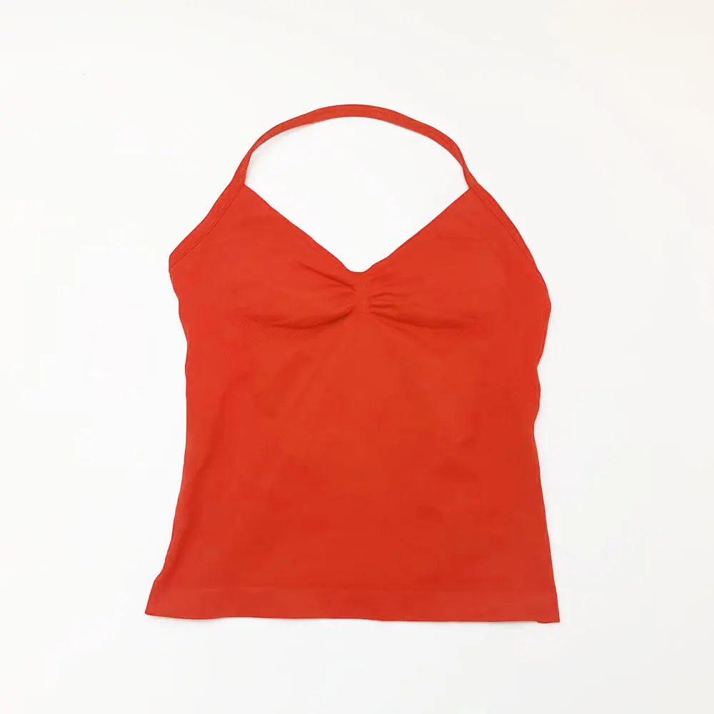 OPEN-BACK HALTER YOGA VEST