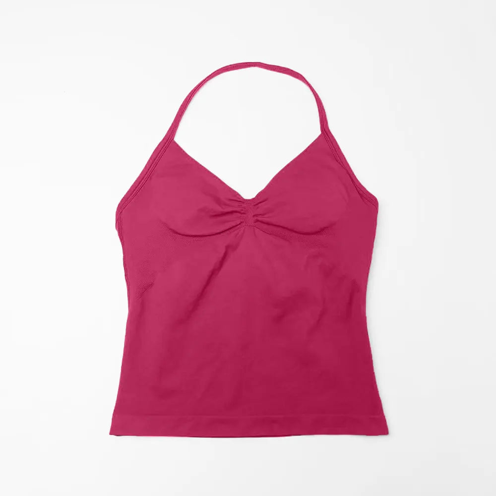 OPEN-BACK HALTER YOGA VEST