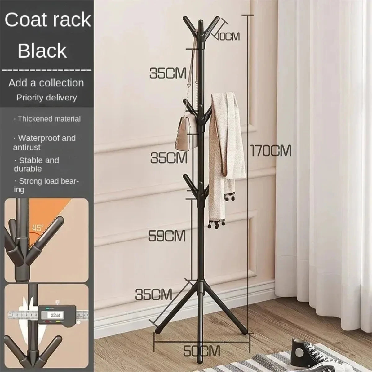 CLOTHES & HATS FLOOR HANGER