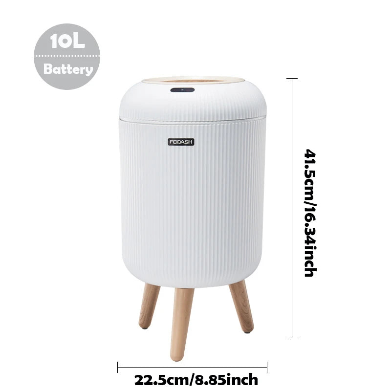 AUTOMATIC TRASH CAN WITH LID