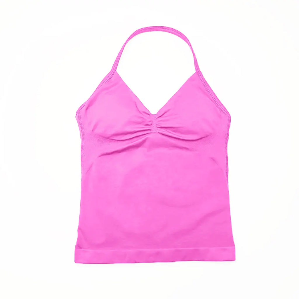 OPEN-BACK HALTER YOGA VEST
