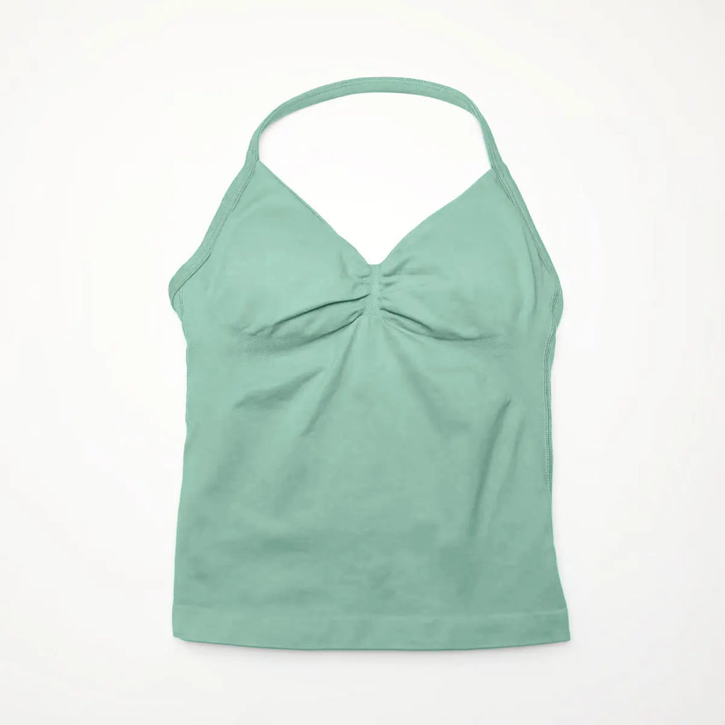 OPEN-BACK HALTER YOGA VEST