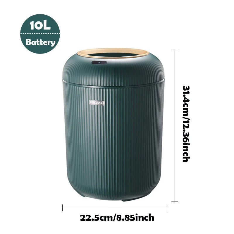 AUTOMATIC TRASH CAN WITH LID