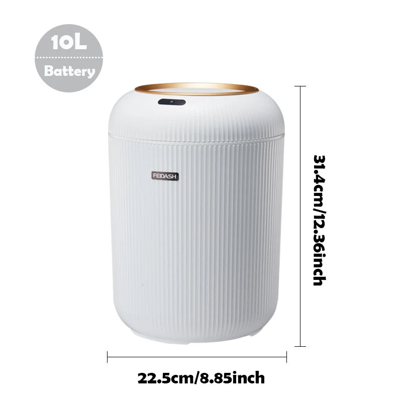 AUTOMATIC TRASH CAN WITH LID