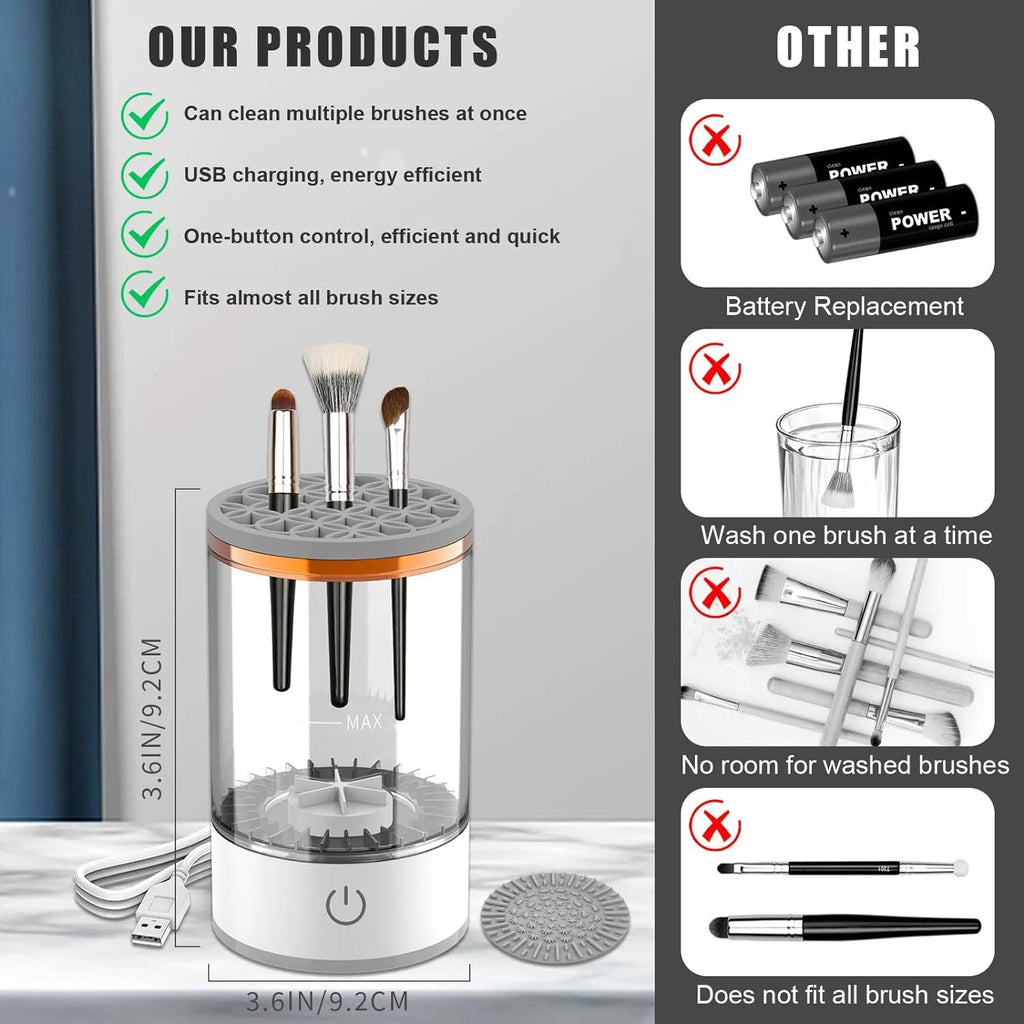 USB PLUG ELECTRIC MAKEUP BRUSH CLEANER
