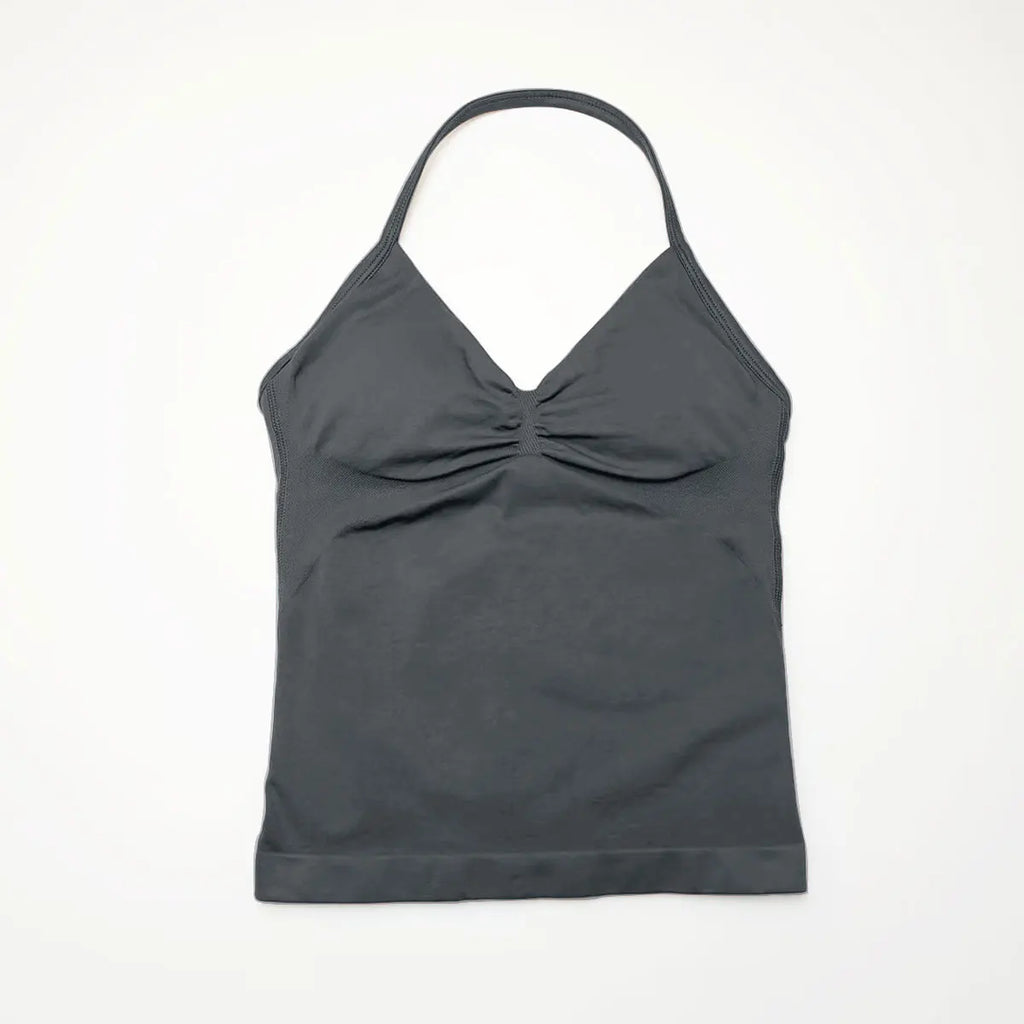 OPEN-BACK HALTER YOGA VEST