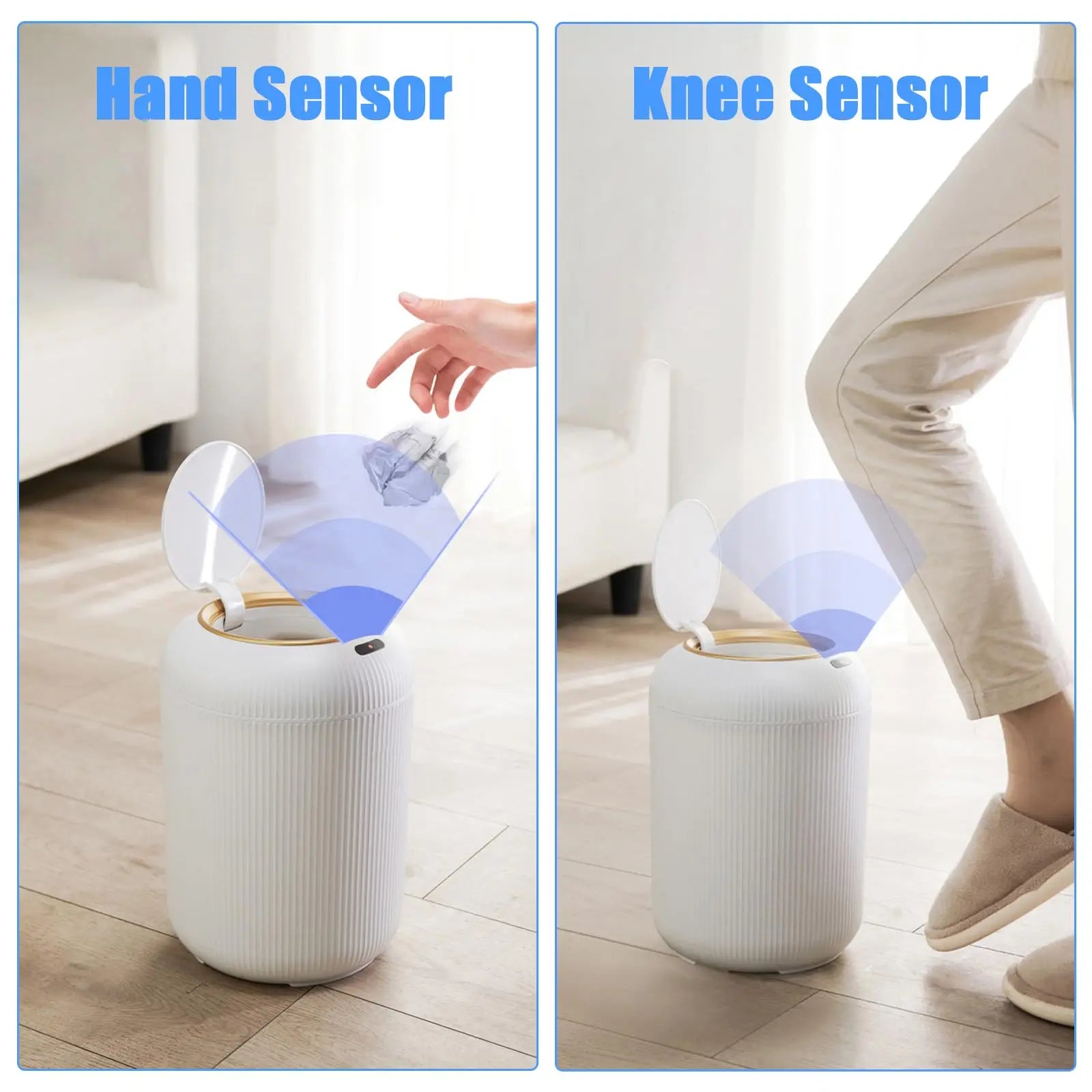 AUTOMATIC TRASH CAN WITH LID